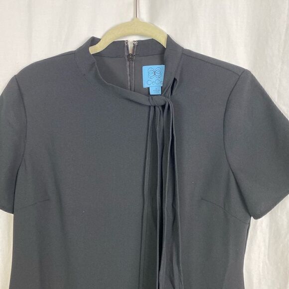 #90 CECE Bow Tie Little Black Dress - Picture 9 of 10